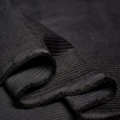Soft velvet fabric - Black