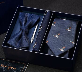Coffret cadeau cravate en boîte | Conception italienne | cravate en soie 5