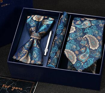 Coffret cadeau cravate en boîte | Conception italienne | cravate en soie 6