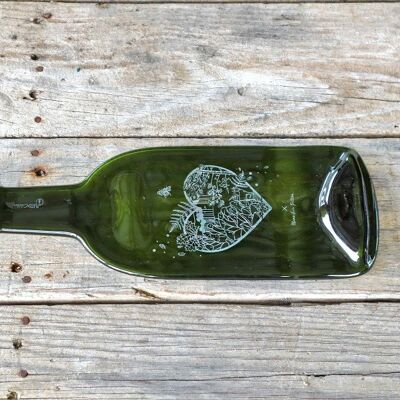 PLATOS ILUSTRADOS CORAZÓN - Botella Verde