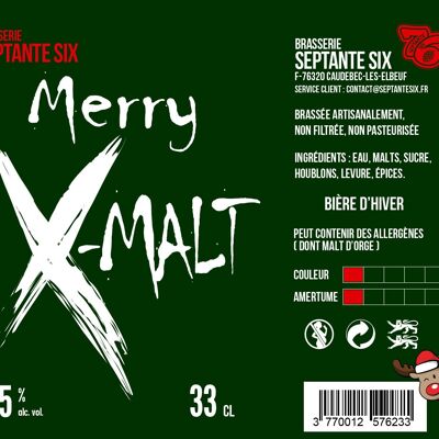 Bière de Noel Edition 2023  "Merry Chris-Malt", En Rupture RDV L'année prochaine pour la nouvelle cuvée
