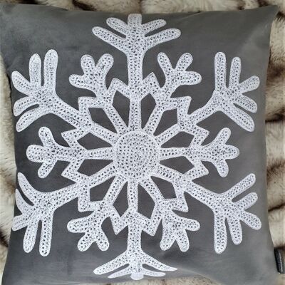 Embroidered large snowflake