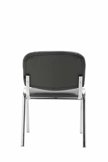 Pelago Chaise de salle à manger Cuir artificiel Gris 5x48cm 4