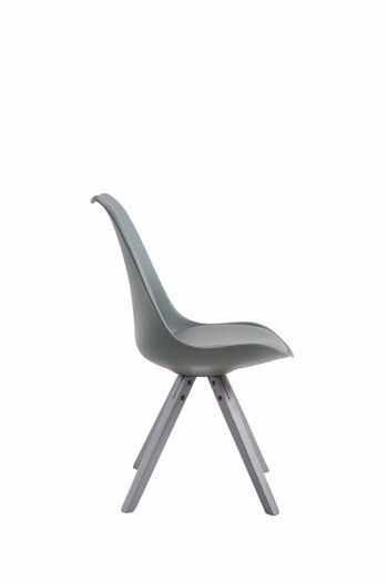 Scauzone Chaise de salle à manger Cuir artificiel Gris 6x55.5cm 2