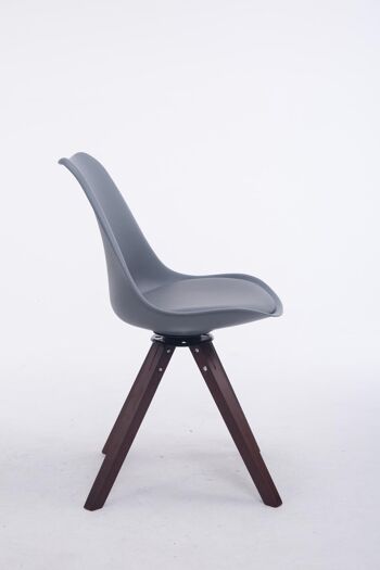 Pignotto Chaise de salle à manger Cuir artificiel Gris 6x56cm 3