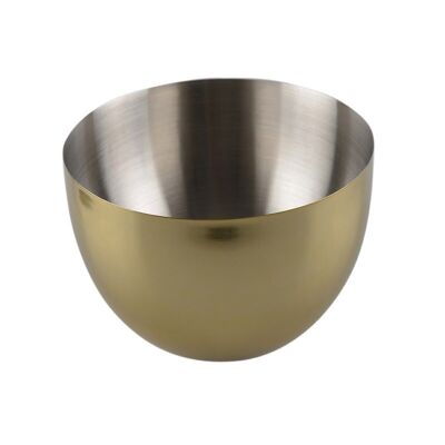 BICOLOR STAINLESS STEEL CHAMPAGNE SALAD BOWL 24.5 CM