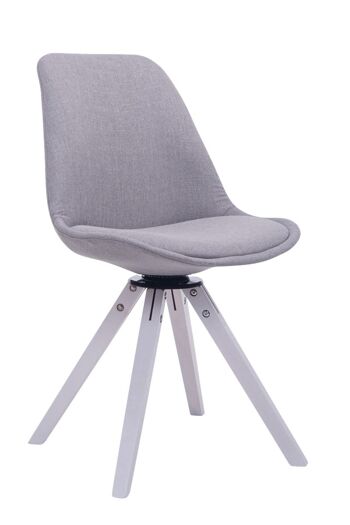 Albanella Chaise de salle à manger Tissu Gris 6x56cm 1