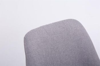 Albanella Chaise de salle à manger Tissu Gris 6x56cm 5