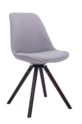 Baffo Chaise de salle à manger Tissu Gris 6x56cm 1