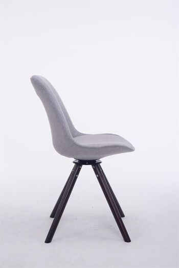 Baffo Chaise de salle à manger Tissu Gris 6x56cm 3