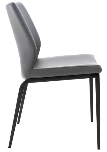 Scalone Chaise de Salle à Manger Cuir Artificiel Gris 7x57cm 2