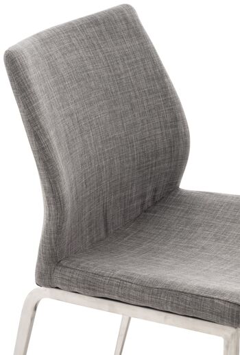 Piumarola Chaise de salle à manger Tissu Gris 7x57cm 2