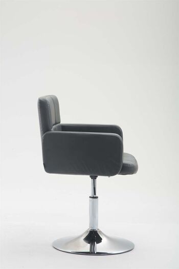 Bettola Fauteuil Cuir Artificiel Gris 12x48cm 2