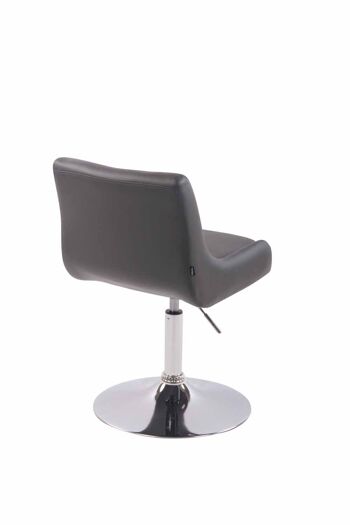 Feluca Fauteuil Cuir Artificiel Gris 7x50cm 4