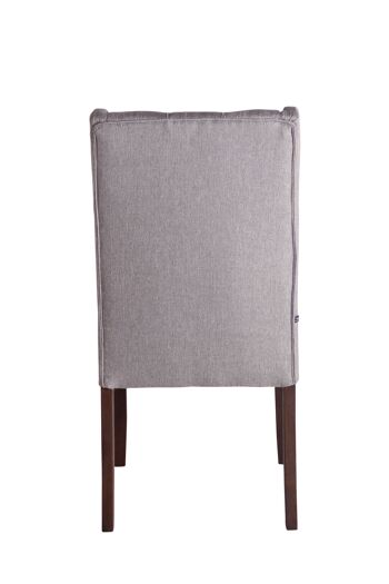 Torone Lot de 2 Chaises de Salle à Manger Tissu Gris 10x63cm 3