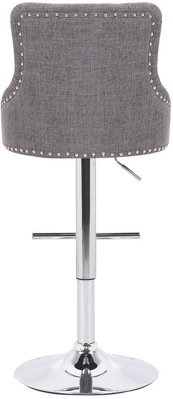 Montagna Tabouret de Bar Tissu Gris 10x54cm 3