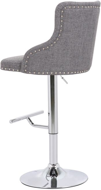 Montagna Tabouret de Bar Tissu Gris 10x54cm 4