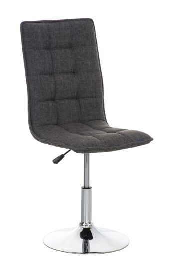 Torgnon Chaise de salle à manger Tissu Gris 7x56cm 1