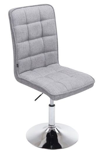 Vettese Chaise de salle à manger Tissu Gris 7x59cm 8