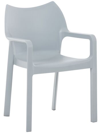 Pagnacco Chaise de Jardin Plastique Gris 4x53cm 1