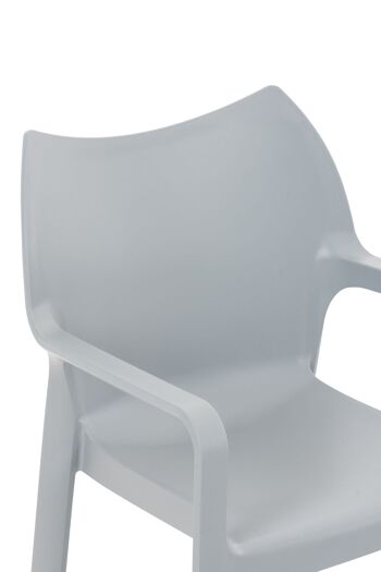 Pagnacco Chaise de Jardin Plastique Gris 4x53cm 4