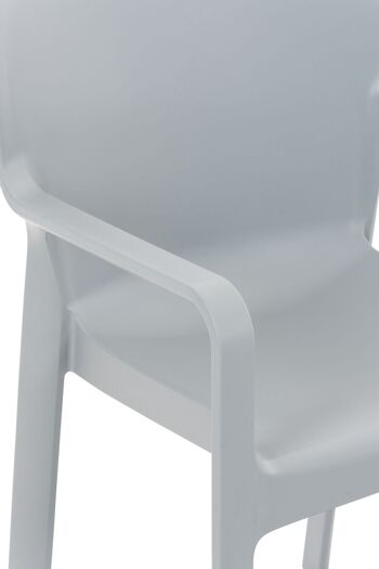 Pagnacco Chaise de Jardin Plastique Gris 4x53cm 5