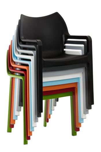 Pagnacco Chaise de Jardin Plastique Gris 4x53cm 7