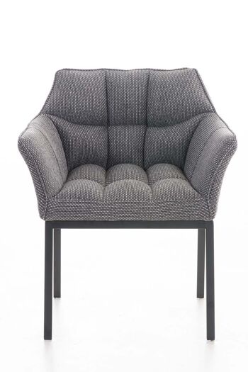 Ocricchio Chaise de salle à manger Tissu Gris 13x63cm 8