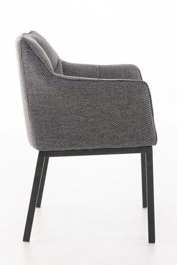 Ocricchio Chaise de salle à manger Tissu Gris 13x63cm 9