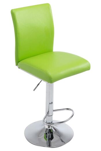 Tabouret de Bar Peracchia Cuir Artificiel Vert 9x47cm 1