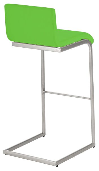 Tabouret de Bar Positano Cuir Artificiel Vert 7x50cm 3