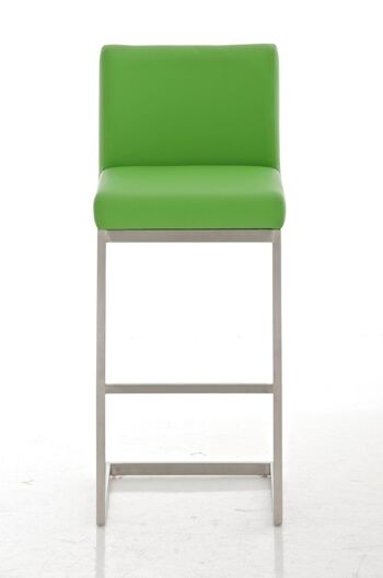 Scifì Tabouret de Bar Cuir Artificiel Vert 8x48cm 2