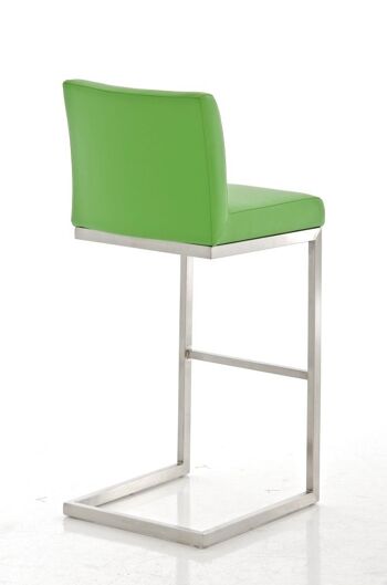 Scifì Tabouret de Bar Cuir Artificiel Vert 8x48cm 3