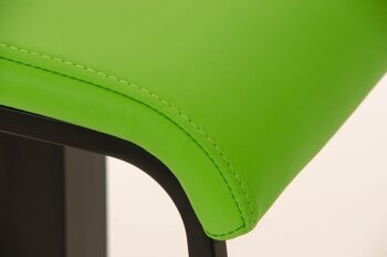 Tabouret de Bar Bullicame Cuir Artificiel Vert 16x42cm 6