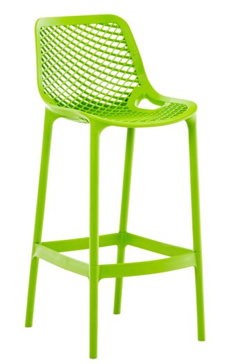 Luzzana Tabouret de Bar Similicuir Vert 5x53cm 1