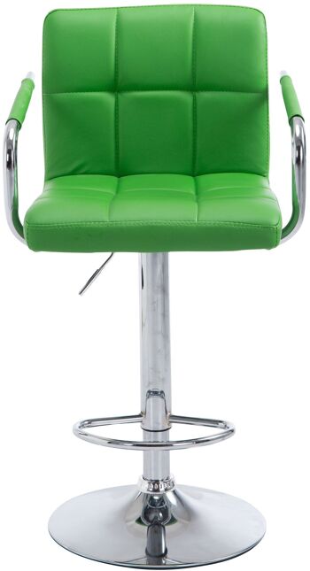 Tabouret de Bar Frantoio Cuir Artificiel Vert 9x46cm 2