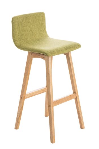 Tabouret de Bar Masainas Tissu Vert 6x40cm 1