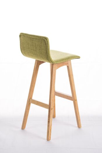 Tabouret de Bar Masainas Tissu Vert 6x40cm 3