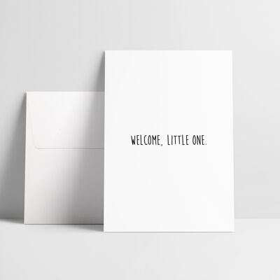 Folded card: Welcome