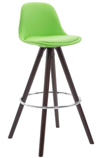 Neviano Tabouret de Bar Similicuir Vert 5x44cm 1