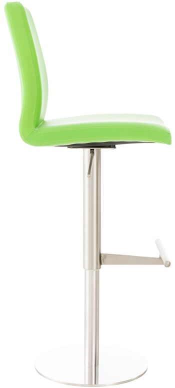 Tabouret de Bar Sassari Cuir Artificiel Vert 17x49cm 3