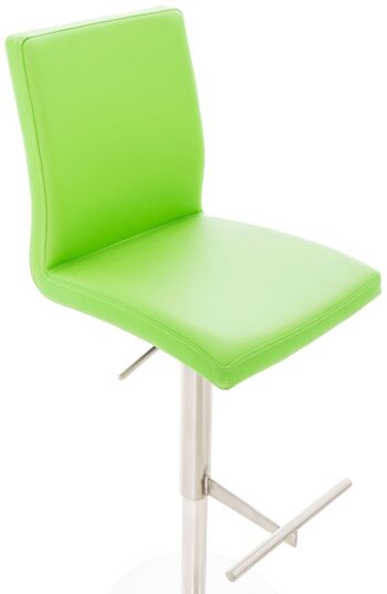 Tabouret de Bar Sassari Cuir Artificiel Vert 17x49cm 4