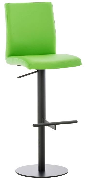 Tabouret de Bar Sorgono Cuir Artificiel Vert 17x49cm 1