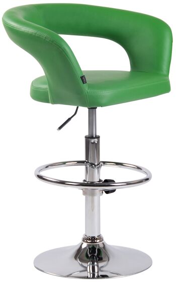 Bardi Tabouret de Bar Similicuir Vert 7x47cm 1