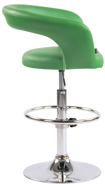 Bardi Tabouret de Bar Similicuir Vert 7x47cm 2