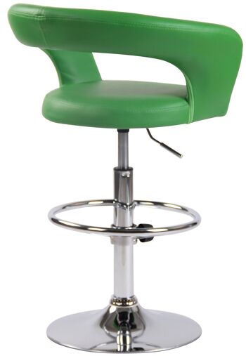 Bardi Tabouret de Bar Similicuir Vert 7x47cm 3