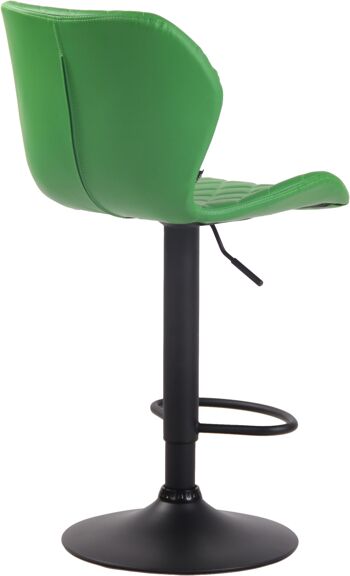 Tabouret de Bar Viano Cuir Artificiel Vert 7x51cm 4