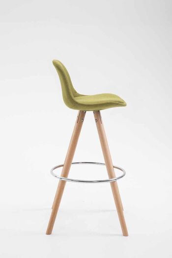 Urbana Tabouret de Bar Tissu Vert 5x44cm 3