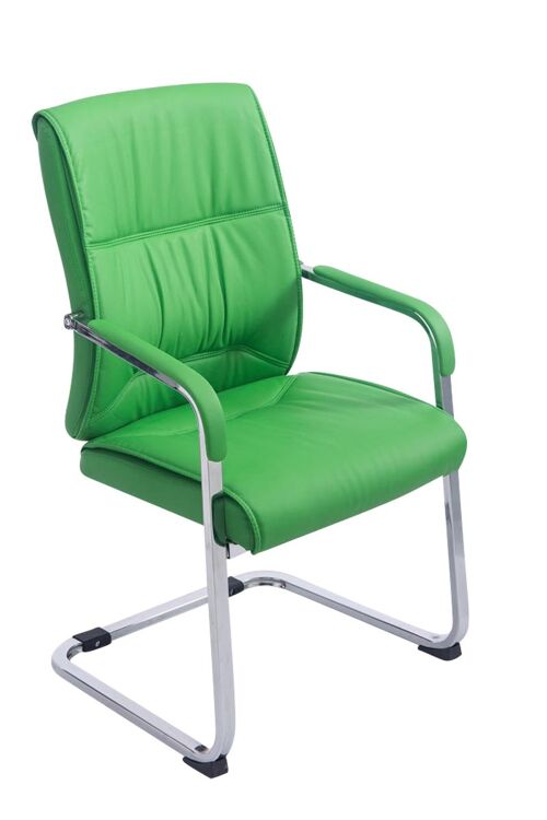 Pacchiana Bezoekersstoel Kunstleer Groen 16x65cm