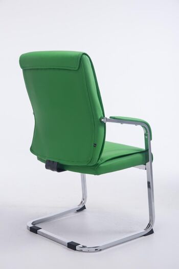 Pacchiana Chaise Visiteur Cuir Artificiel Vert 16x65cm 4